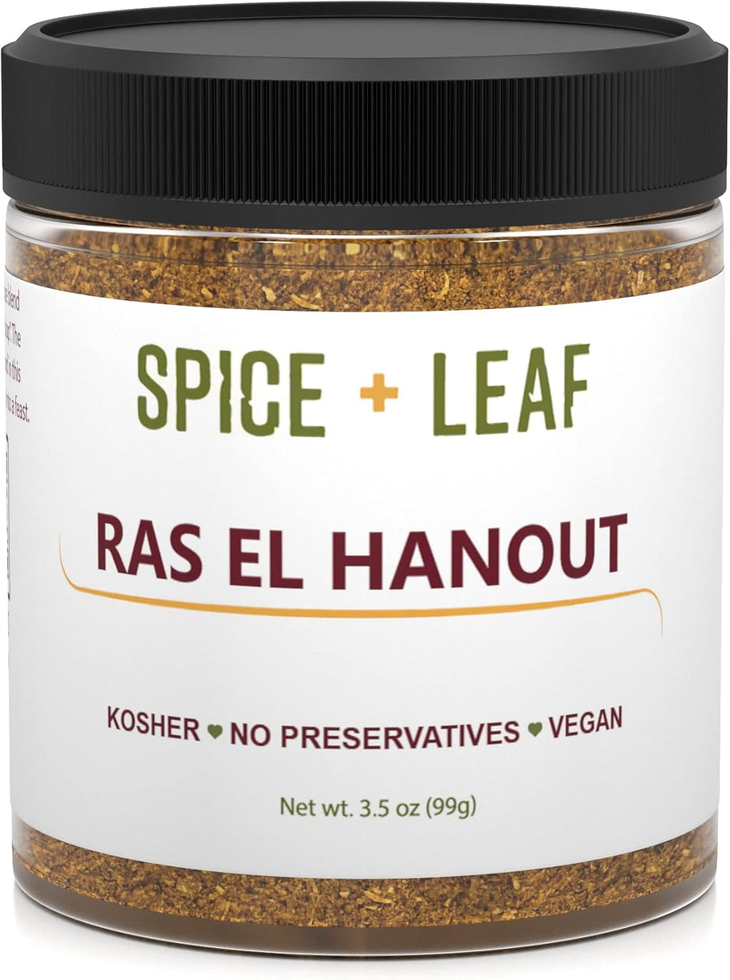 Ras El Hanout by Spice + Leaf - Premium Morrocan Spice Blend | Vegan, Kosher, Salt Free, and Preservative Free