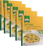Ashoka All-Natural Entrees 1932, Vegan Spinach and Lentils, Microwave Friendly Meals, Authentic Indian Dal Palak, Great for Outdoors, Kosher Certified, Gluten-Free & with No Preservatives, Pack of 10