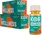 Kor Shot Ginger Shot - 24 Pack x 1.7 Fl Oz - Wellness Shot - Freshly Pressed Ginger and Cayenne Natural Energy Boost Shot - USDA Certified Organic