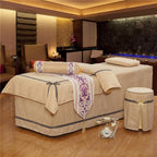 KKLT Massage Table Sheet Sets Korean Beauty Bed Cover 4 Sets Bed Skirt Sheet Salon Bed Cover for Body Fumigation Physiotherapy Massage Bed Cover-4 190x70cm(75x28inch)