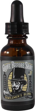 Grave Before Shave™ Gentlemen's Blend Beard Oil (Bourbon/Sandal Wood Scent)