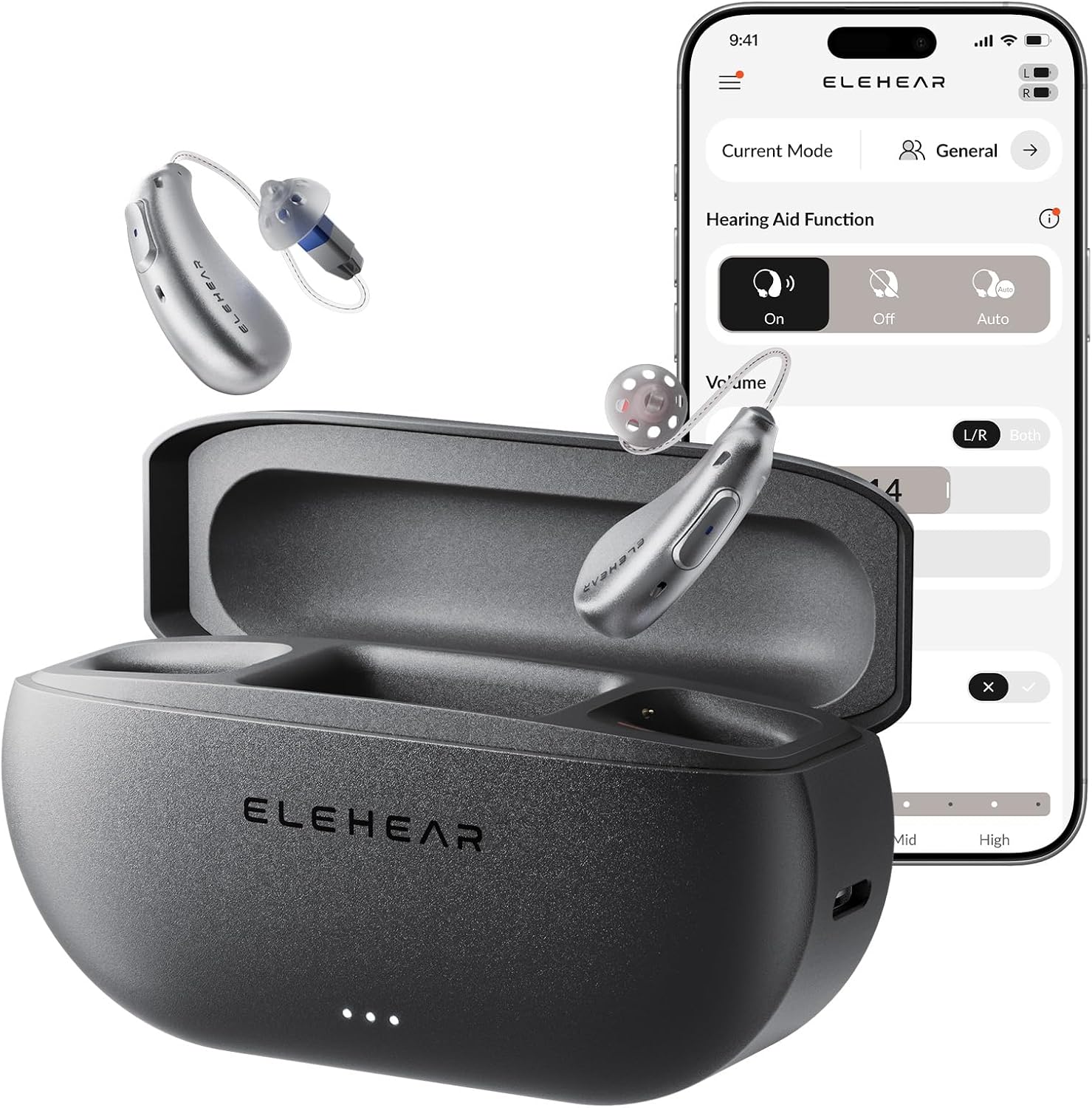 ELEHEAR-Beyond Hearing Aids, OTC Hearing Aids for Seniors and Adults with AI Powered Speech Enhancement, Superior Sound Quality, Bluetooth Enabled & App Control, Upgraded Receiver