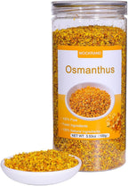 Osmanthus 3.53oz /100g, Dried Osmanthus Flower Edible Osmanthus Loose Leafe Tea, Chinese Traditional Fragrans Tea for Bervage, Food, Baking, Jam, Gui Hua 桂花茶