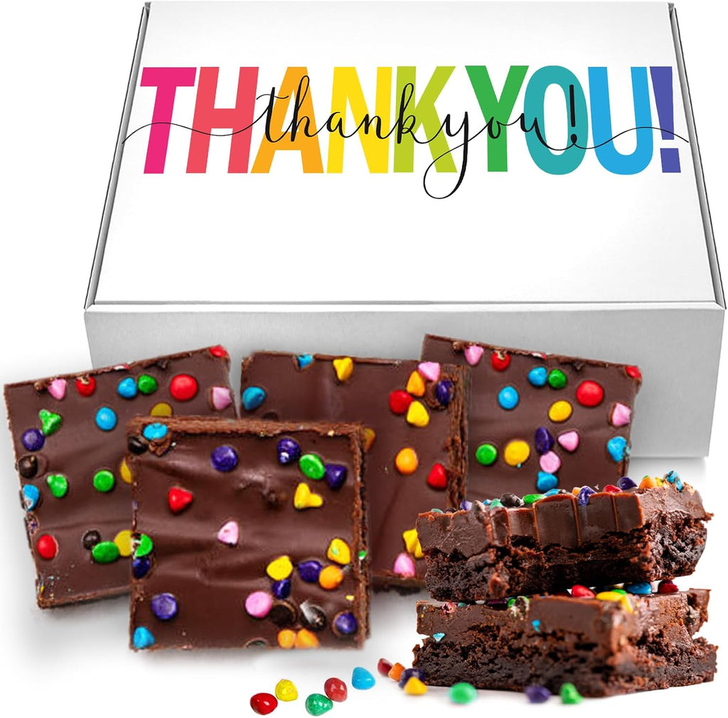 Thank You Gift Basket Chocolate Brownies Cookies Employee Appreciation Food Gift Treats For Men Women Kids Individually Wrapped Care Package | Nut Free | Fresh Bakery Cake