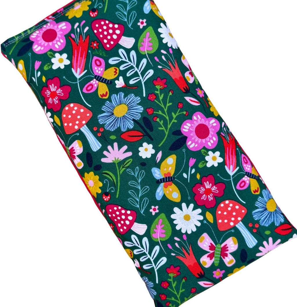 Microwavable Heating Pad, Microwave Hot Pack, Warm Compress - Ice Pack, Cooling Freezer Bag, Cold Compress - Filled with Flax Seed & Your Choice of Dried Herbs