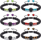 Sureio 6 Pcs Motion Sickness Bracelets Cruise Essentials Adjustable Anti Nausea Wristband for Adults Car Sea Air Sickness Relief