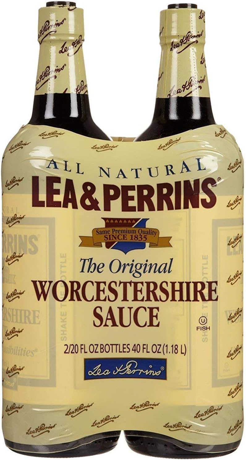 Al Amin Foods Lea & Perrins Worcestershire Sauce All Natural Kosher - Pack of 2 Bottles - 20oz Each ! - Pack of 2
