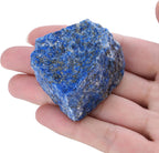 XIANNVXI Lapis Lazuli 1.8-2.2" Large Raw Crystals and Healing Stones Natural Rough Crystal Rocks for Decor Gifts Tumbling Cabbing Polishing Fountain Rocks 1PCS
