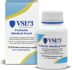 VSL#3® Probiotics for Digestive Health, IBS & UC Symptoms - 112.5B CFUs, High-Potency, Multi-Strain, Live, Refrigerated Probiotic, Medical Food for Gut Health Support in Men & Women, 60 Capsules