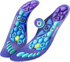 Acupressure Insoles for Men and Women: Magnetic Massage Insoles with Acupoint Therapy, Shock Absorption, Non-Slip, Feet Comfort Support (Blue, M(Men 7.5-9/Women 8.5-10))