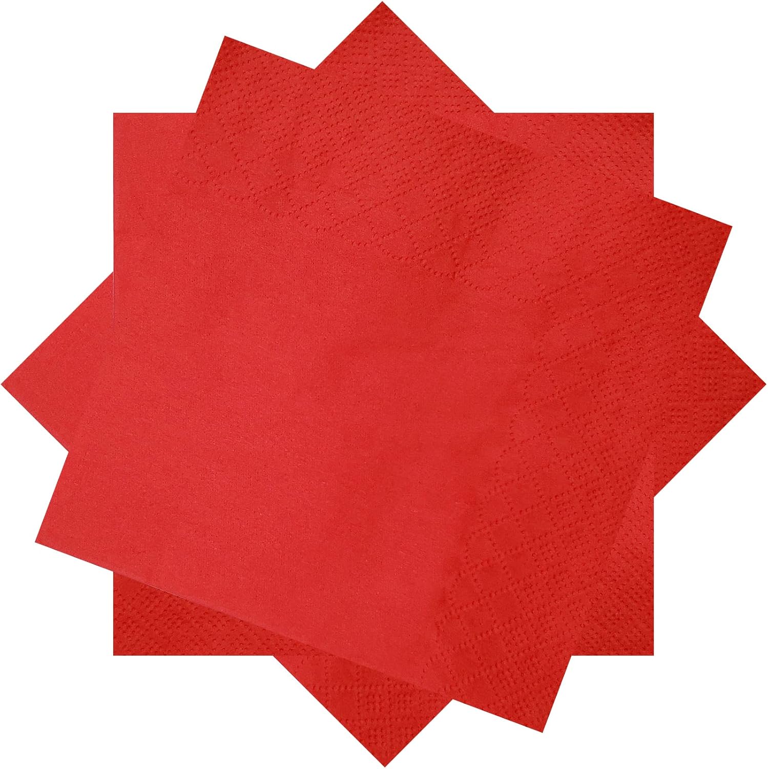 300 Count Red Cocktail Napkins,2-Ply Red Paper Napkins,Disposable Beverage Napkins for Bar,Weddings, Birthday,Party