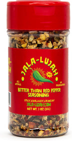 Jala-Lujah Better Than Red Pepper Seasoning | Bold & Zesty Blend of Jalapeños, Crushed Red Pepper Flakes, Garlic & Spices | All-Natural, Vegan & Gluten-Free Alternative to Red Chili Flakes