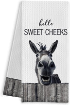 Donkey Decor Hand Towels, 16x24 Inch, Cotton, Casual, Donkey Color