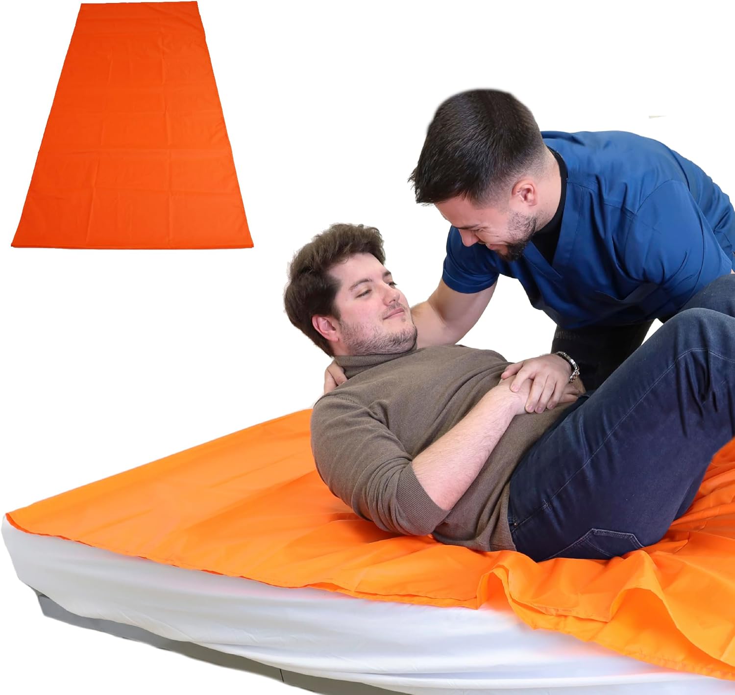 PEPE Mobility Tubular Slide Sheet for Patient Transfer 39" x 79" Sliding Draw Sheets Slip Slider Sheets for Vehicles Wheelchairs Bed Transfers and Home Care, Assist Moving Elderly Turning