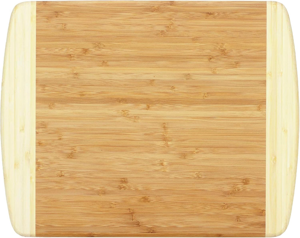 Totally Bamboo Kauai Cutting Board – Durable Bamboo Wood Chopping Board for Kitchen Prep, Serving, and Charcuterie, Knife-Friendly and Easy to Clean, 14.5 x 11.5 Inches