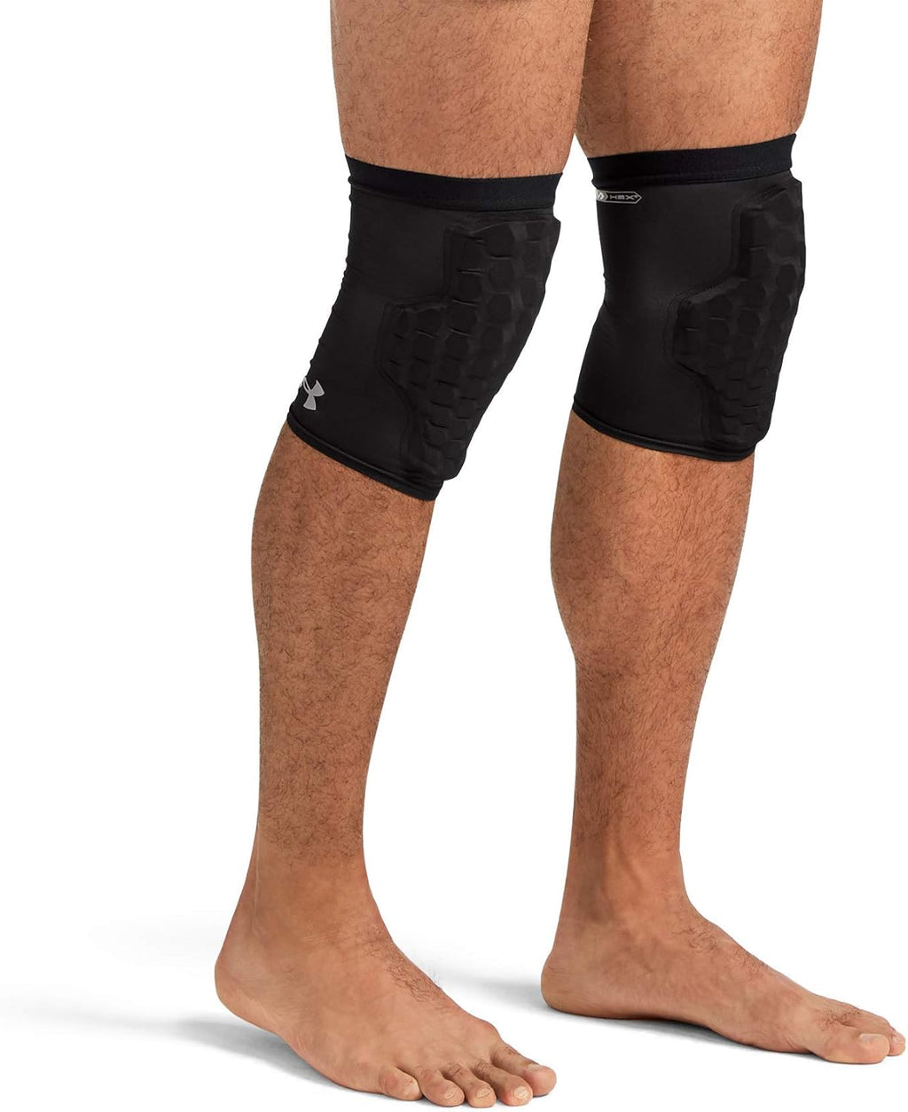 Under Armour Elbow / Knee / Shin Sleeve with Pads. Multipurpose Compression and HEX Padding for Protection. Active Wear for Basketball, Football, Tennis, & Weightlifting (1 Pair) Coderas de Proteccion