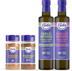 Fody Foods Cooking Bundle | Chicken & Vegetable Soup Base, Garlic & Shallot Infused Olive Oil | Low FODMAP | Gut & IBS Friendly No Onions | 10.6 Ounce, Pack of 2, 8.4 Fl Ounce, Pack of 2