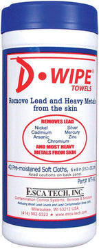 LEAD RMVR WIPES 40CT by D-WIPE MfrPartNo WT-041
