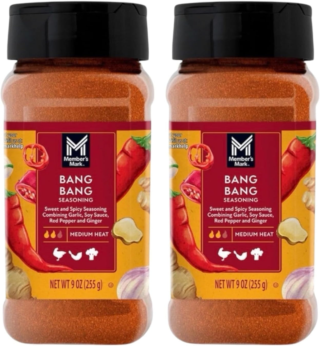Members Mark Bang Bang Sweet & Spicy Seasoning & Sauce Mix, 9 oz (Pack of 2) | Flavorful Asian-Inspired Blend | Sweet Heat for Chicken, Shrimp, Seafood & Veggies