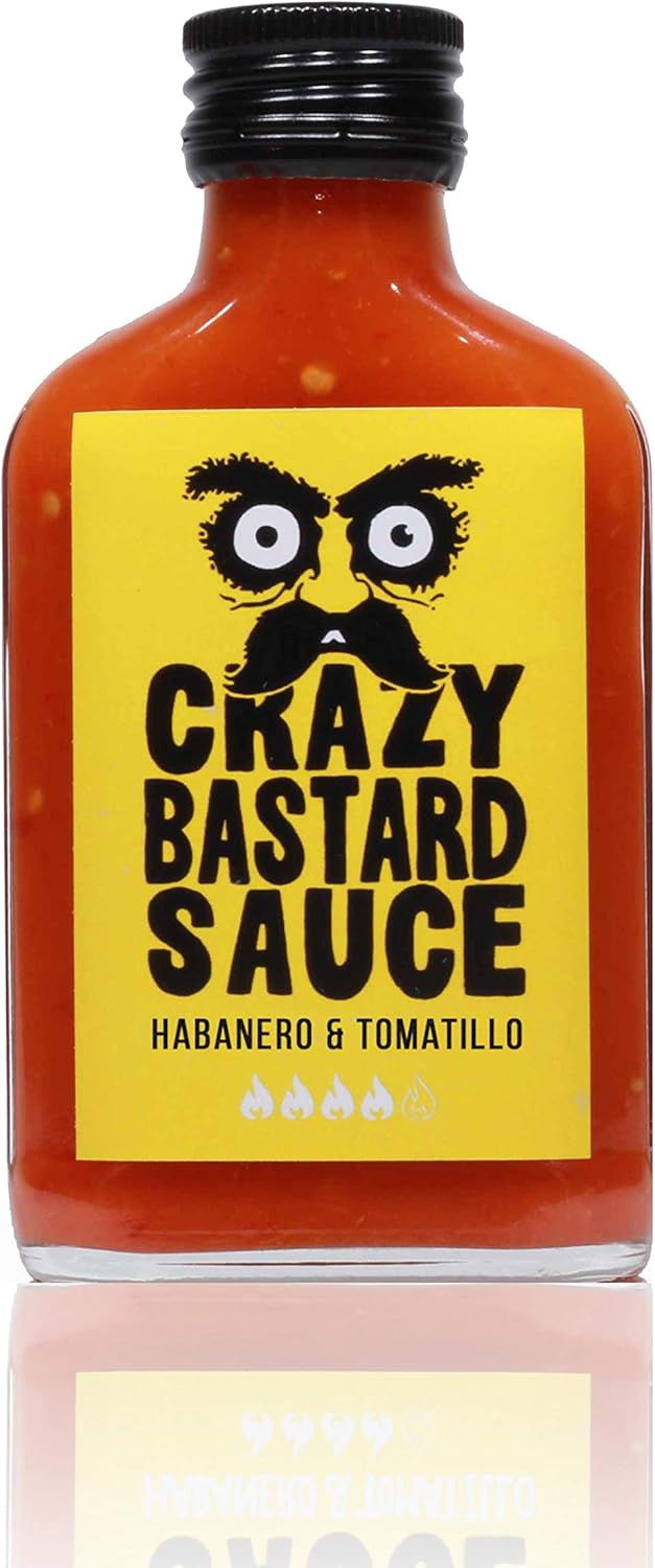Crazy Bastard Habanero & Tomatillo Hot Sauce- 100ml