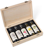 Blazing Bella Salad Lover’s Gift Set – Balsamic Vinegar and Olive Oil Sampler Set (5 x 100ml) – White, Raspberry, Barrel-Aged Balsamic, Lemon Olive Oil & Extra Virgin Olive Oil – Gourmet Gift Set