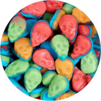 Mini Gummy Skulls Halloween Candy, 2 Pound Bulk Bag, Trick-Or-Treat Party Bag Fillers, Halloween Gummies