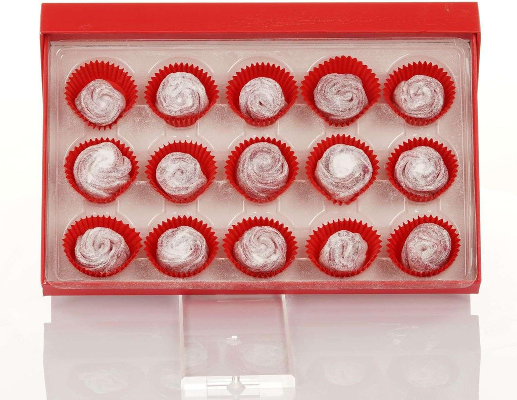 Lezzet, Handmade Rose Turkish Delight, Traditional Lokum, 15 Pieces, Premium Lokum with Real Rose Flavor with Gift Box, 9.87 oz (280gr)