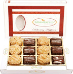 Ghasitaram Gifts Indian Sweets - Diwali Gifts Diwali Sweet - Rice Flakes Sweets Box 12 Pcs