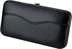 1 Piece PU Leather Empty Tweezers Storage Bag for Eyelash Extensions Multi-pockets Travel Case (Black)