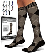 SB SOX Compression Socks for Men & Women (20-30mmHg) – Best Compression Socks for Travel, Medical, Sports, Wide Calf Fit, and Daily Wear