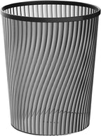 Dorm Trash Can, 2 Gallon Durable Easy to Clean Round Plastic Wastebasket,Trash Bin Garbage Bin,Slim Profile Garbage Cans for Office,Compact Spaces,Bathroom,Bedroom,Dorms,Kitchen