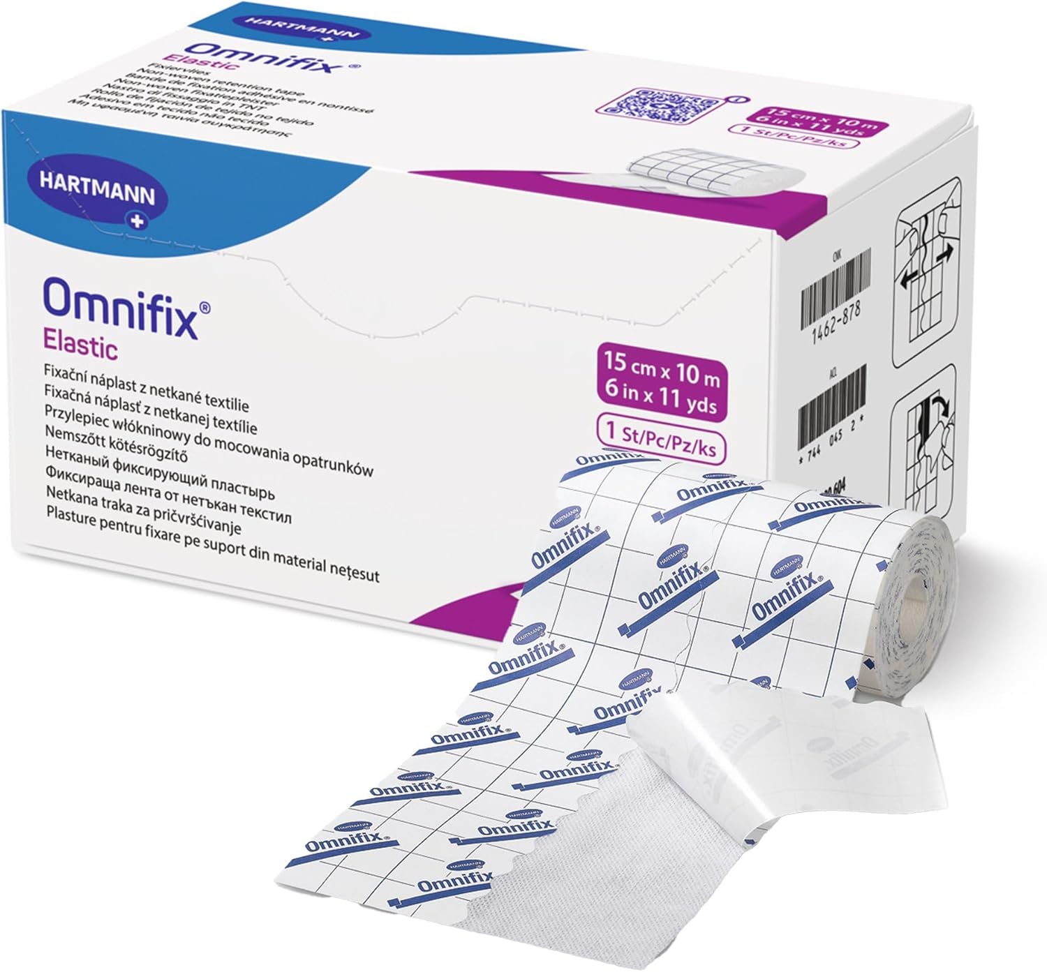 Hartmann Omnifix Elastic Dressing Retention Tape - 6 Inch X 11 Yard (15cm x 10m)