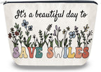 Dental Hygienist Gifts Dental Assistant Gifts Dentist Gift for Women Coworkers Student Makeup Bag Accessories Christmas Birthday Graduation