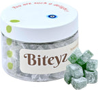Biteyz Minty Turkish Delight, Vegan Candy Gift - Assorted Gourmet Snacks with Mint Flavor, 6 Servings of Luxury Handmade Vegan Treats