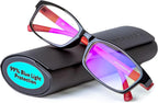 Prospek Blue Light Glasses Reading for Men and Women, For Computer Use, Blue Light Protection, Clear Lens 0 to +3.0 Diopters