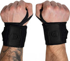 Gymreapers Weightlifting Wrist Wraps (IPF Approved) 18" Professional Quality Wrist Support with Heavy Duty Thumb Loop - Best Wrap for Powerlifting Competition, Strength Training, Bodybuilding