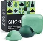 Shordy Reusable Menstrual Disc Set of 2 (Small & Large) Soft, Medical-Grade Silicone Period Discs with Easy-Grip Removal Leakproof 12-Hour Comfort Disco Menstrual – Alternative to Pads, Cups & Tampons