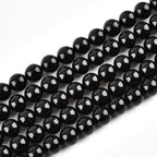 Natural Black Onyx Beads for Jewelry Making 12mm Round Semi Precious Gemstone 15 inch(31-32pcs/strand)