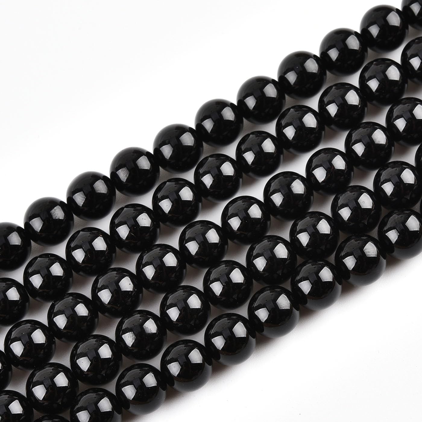 Natural Black Onyx Beads for Jewelry Making 12mm Round Semi Precious Gemstone 15 inch(31-32pcs/strand)