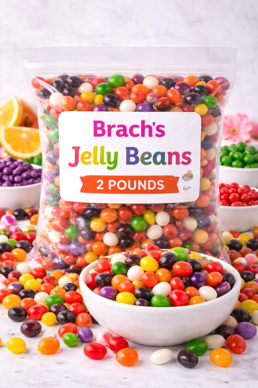 Classic Jelly Beans 2lbs 7 Flavors of over 330+ Jelly Beans Bulk Candy Bag - Candy Variety Pack with Delicious Fruity Flavors - in Sealed tundras Bag