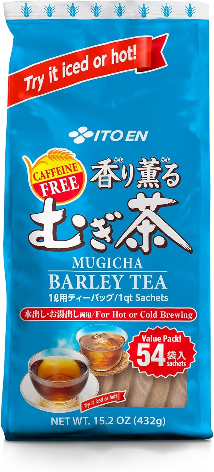 Ito En Mugicha Roasted Barley Tea, 54 Count Tea Bags, Caffeine Free