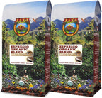 Low Acid Organic Coffee – Whole Bean, Mold-Free & Stomach Friendly by Java Planet, Espresso Blend Coffee, Dark Roast, Smooth Full Flavored, 2x1LB Bag