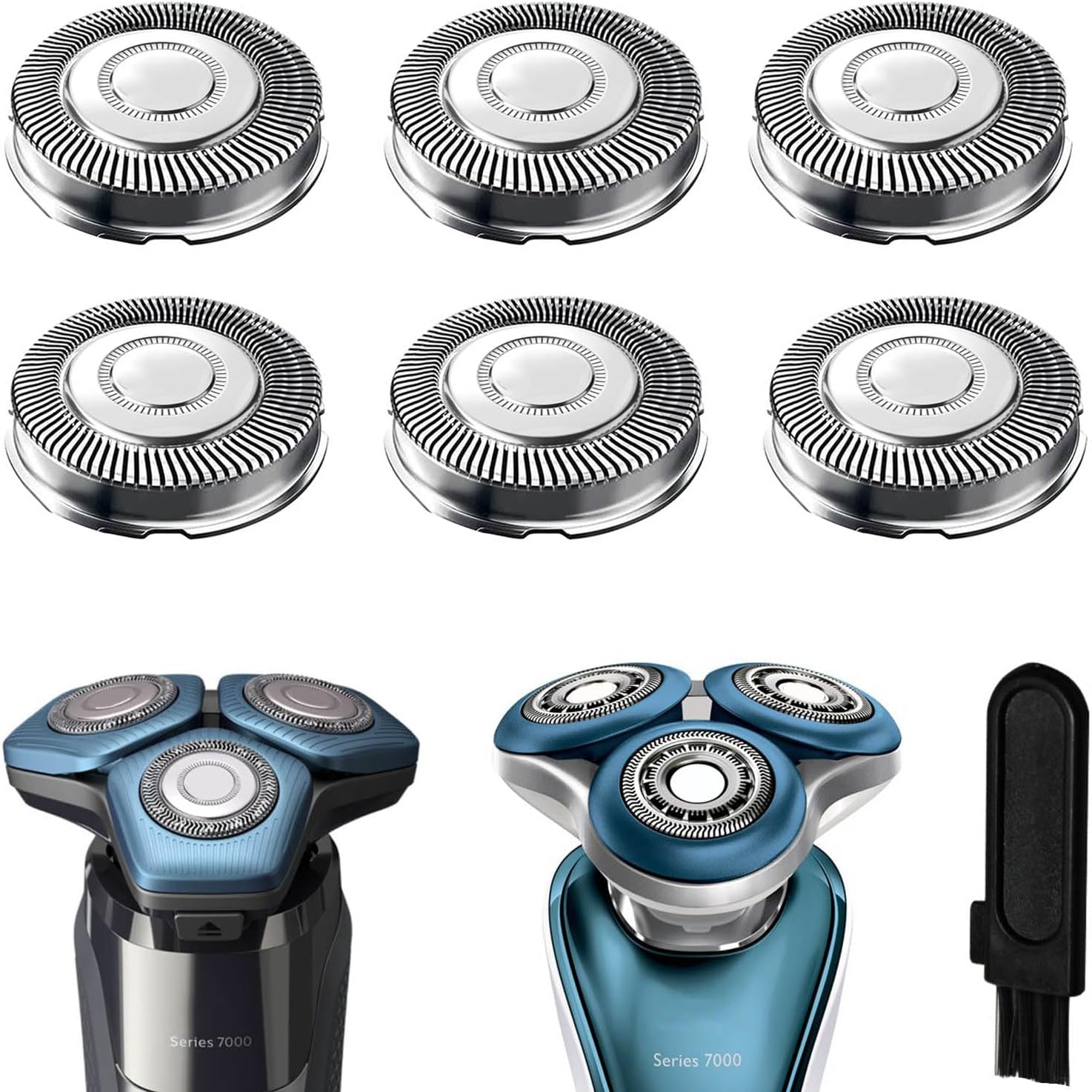 SH71 Replacement Heads Compatible with Philips Norelco Shaver Series 7000 and 5000 Triple Razor with Durable Sharp Blade,Comfortcut Replacement Blades,Razor Blade for Philips Norelco S7782 S7788