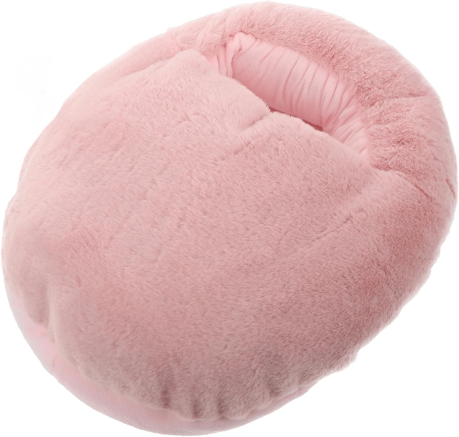 USB Electric Foot Warmer with Ultra-Soft Faux Rabbit Fur - Rapid Heating Pad for Feet, Removable & Washable Heated Slipper for Women/Men - Portable Foot Warmer for Office, Home & Dorm
