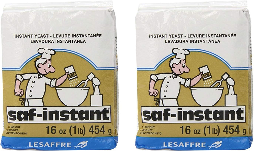 LeSaffre Saf-Instant Yeast, Gold, 1 Pound, (Pack of 2)
