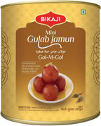 Bikaji Mini Gulab Jamun | Authentic Indian Sweet Dessert | Soft & Juicy Milk Solid Balls in Sugar Syrup | Traditional Mithai for Festivals & Gifting | Ready to Eat Vegetarian Sweet | 1kg (35.27 oz)