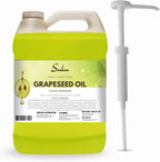 SULU ORGANICS 100% Pure Unrefined Grapeseed Oil Cold Pressed 1 Gallon (128 FL.OZ)