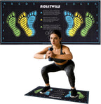 31.5'' X 13.8'' Anti-Slip Squat Mat with Foot Position Guides, Professional-Grade Exercise Mat Perfect for Squats, Leg Training and Lunges, Enhancing Muscle Activation, Versatility and Safety for Home Fitness Enthusiasts
