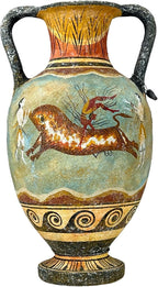 Minoan Vase Pottery Painting Bull Leaping Ancient Greek Crete Ceramic Knossos