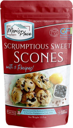Mom's Place Gluten-Free Scrumptious Sweet Scone Mix with 5 Recipes, Quick & Easy, Nut-Free, Dairy-Free & Soy-Free, 8 Servings, 15.3 oz